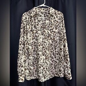 Leopard print blouse